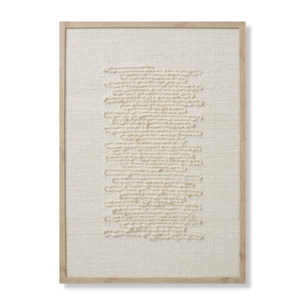 Amber Lewis x Loloi Mendocino Beige / Ivory 2'6" x 3'6" Wall Art